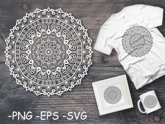 Enhancing Visuals with Circular Pattern Mandala Art 14