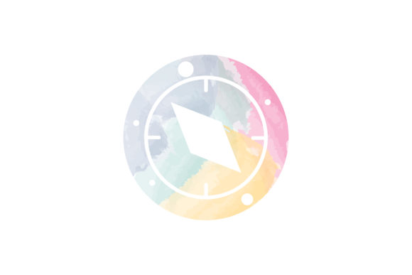 Exploring Social Media Icon Adventure Water Color