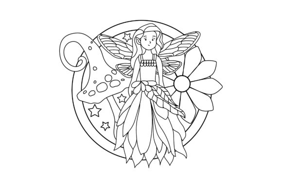 Fairy Coloring Page: A Magical Addition to Crafts and Fairy Tales
