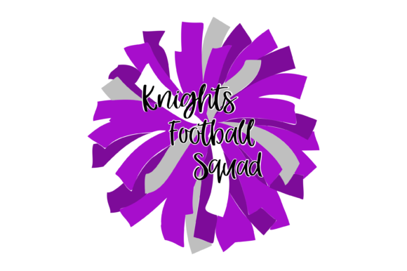 Gray, White and Purple Knights Pom Review