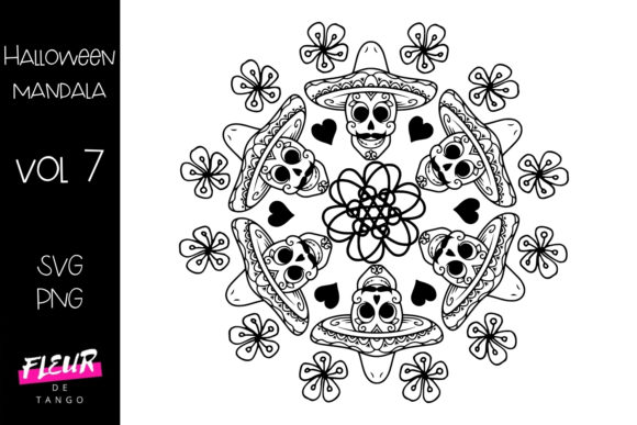 HALLOWEEN Mandala Vol.7: A Versatile Graphics and Print Template