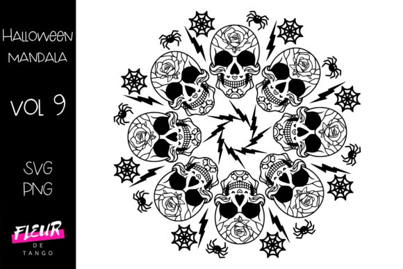 HALLOWEEN Mandala Vol.9: A Spooky Graphic for Creative Brands
