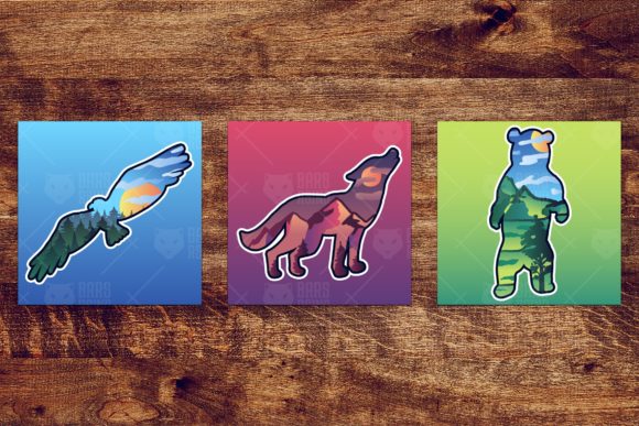 Landscapes in Wild Animals: A Versatile Graphics Set