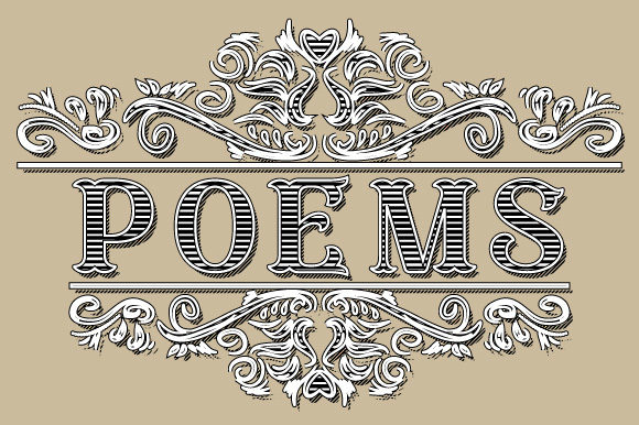 Poems Vintage Ornamental Frame: A Versatile Graphics Asset