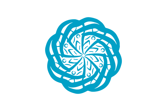 Unique Blue Mandala: A Versatile Embroidery Design
